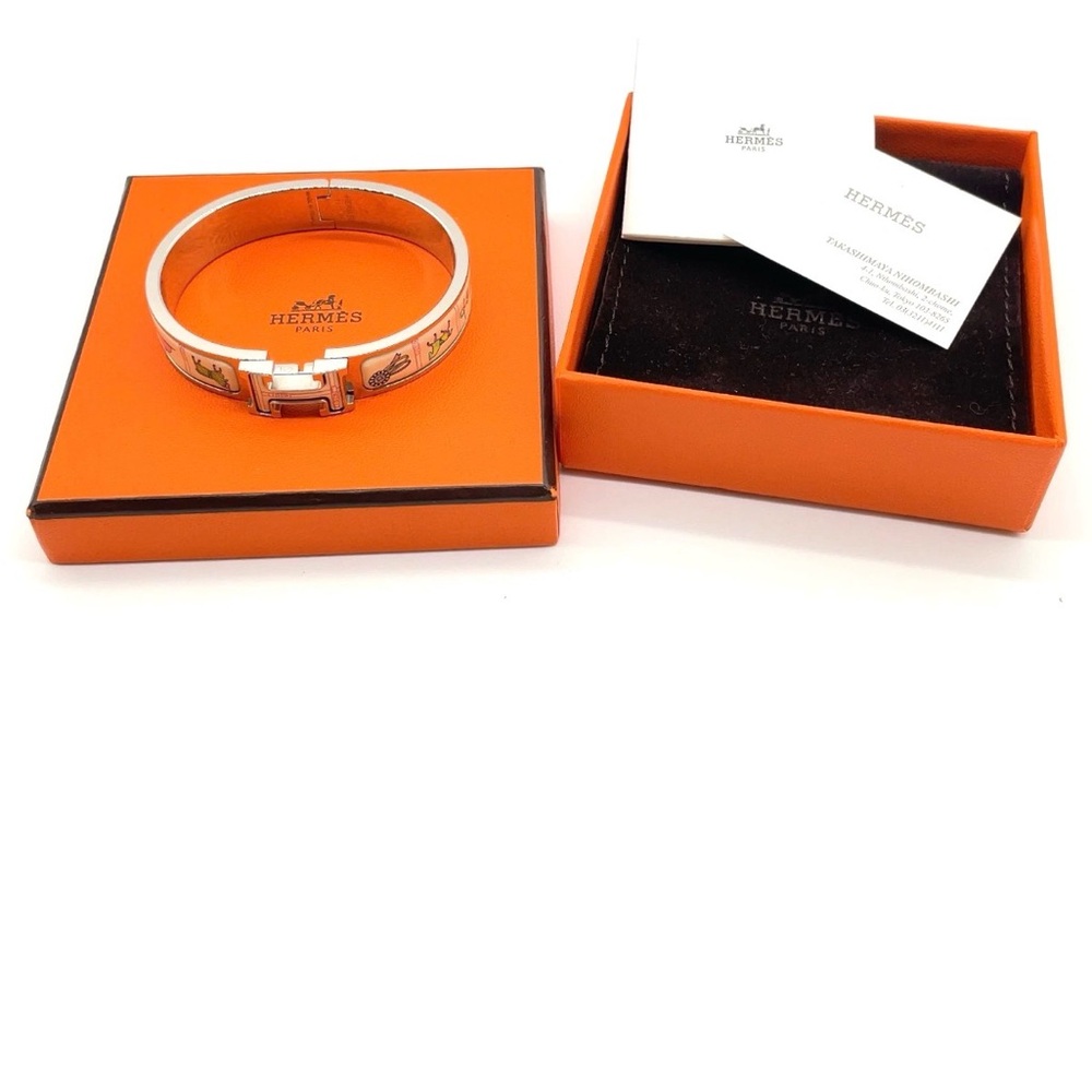 Authentic Hermes Click-Clack Pm Patch Pannacotta … - image 1